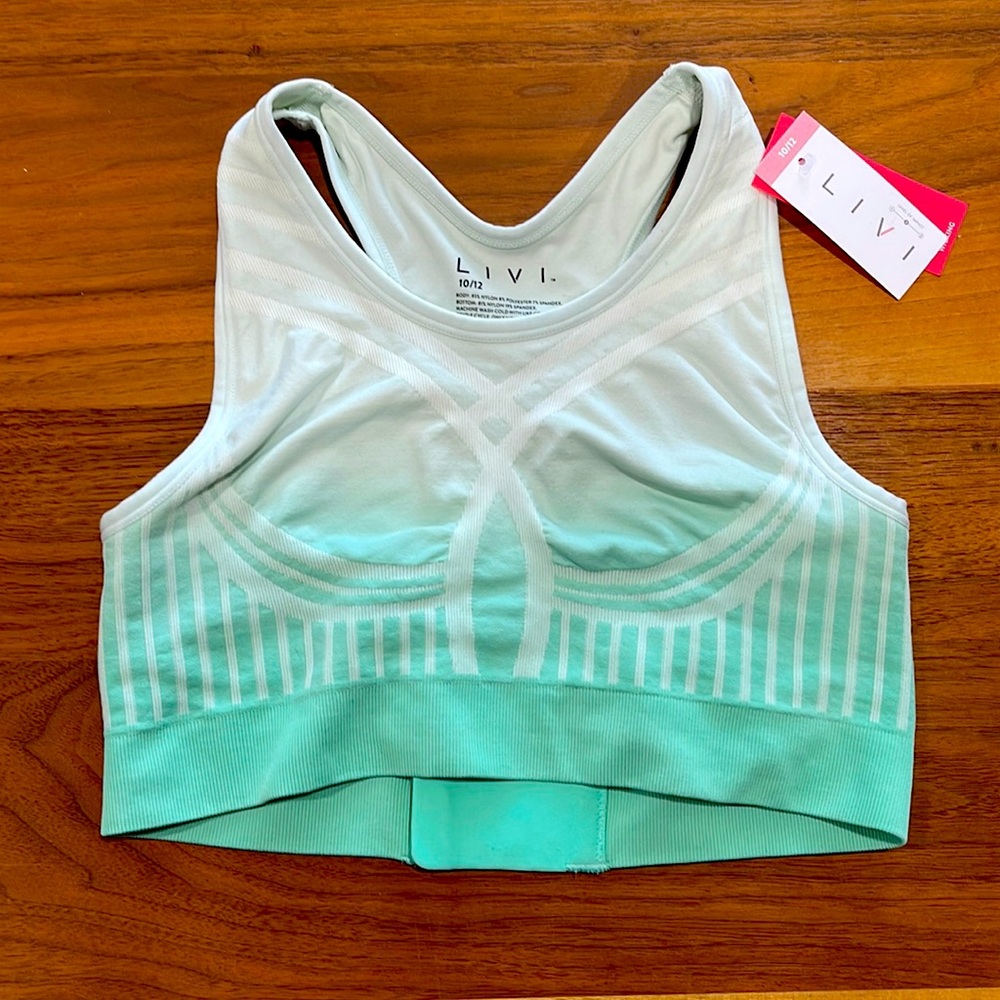 NWT Size 10/12 LIVI Sports Bra